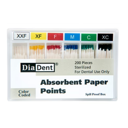 Non-Marked Paper Points Accessory Sizes Slide Package, 200/Box