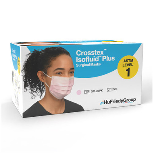 Isofluid Plus Earloop Mask, L1, 50/Box