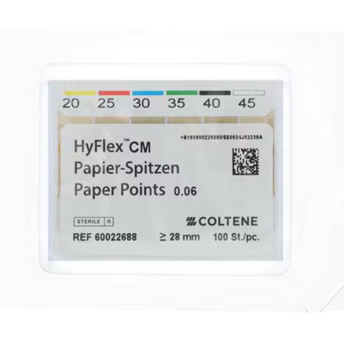 Coltene, Hyflex CM Absorbent Points .06 #20/45 100/Pk, 60022688, 60022688