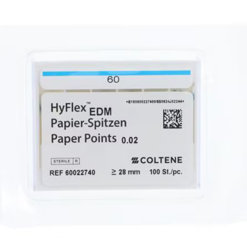 Coltene, HyFlex EDM Paper Points .02 #60, 100 Pcs., 60022740