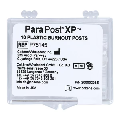Coltene, #4.5 Blue ParaPost XP Plastic Lab Burnout Posts Refill 25 pcs, P75145B