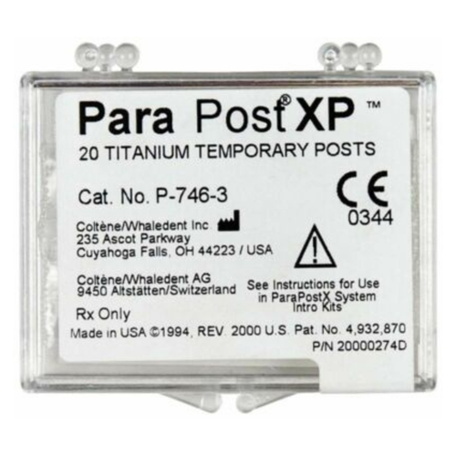 Coltene, #3 Brown ParaPost XP Titanium Temporary Posts 20 pcs, P7463