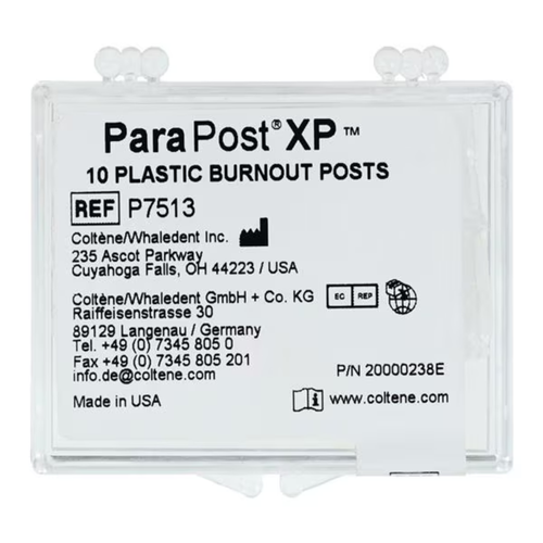 Coltene, #3 Brown ParaPost XP Plastic Lab Burnout Posts Refill 25 pcs, P7513B