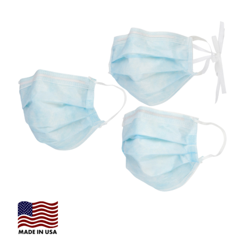 CoolOne, Ear Loop Masks, 7in, Magic Arch, 4 Side Sonic Weld Blue, 50/bx