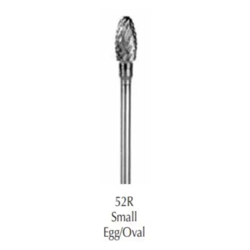 Buffalo Dental, Small Egg/ Oval (52R) Diamond Cut Coarse HP Carbide Bur, 18031CDM