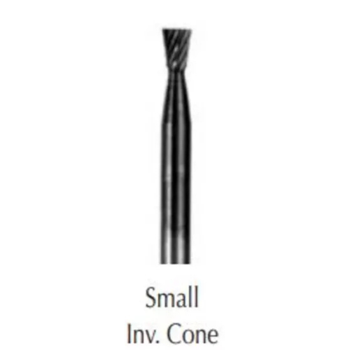 Buffalo Dental, Small Inverted Cone, 1/8" Head Dual Cut Reg HP Carbide Bur, 1/8" Shank, 18095