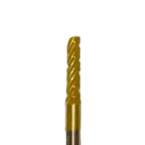 Buffalo Dental, X-Small Cylinder (33C) TNT-Coated Dual Cut Regular HP Carbide Bur, 33C-GOLD