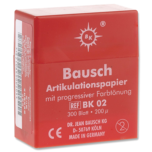 Bausch Articulating Paper Strips Red 300/Bx