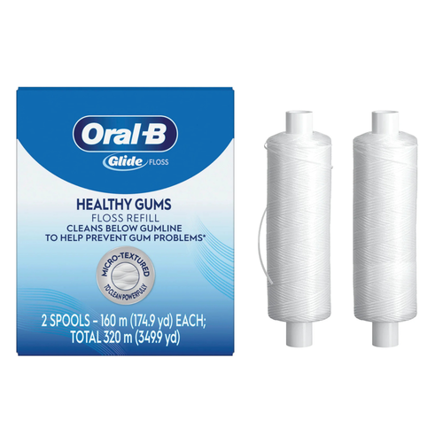 Procter & Gamble, Oral-B Glide Healthy Gums In-Office Floss Refill, Unflavored, 160 M, 2/Box, 80779742