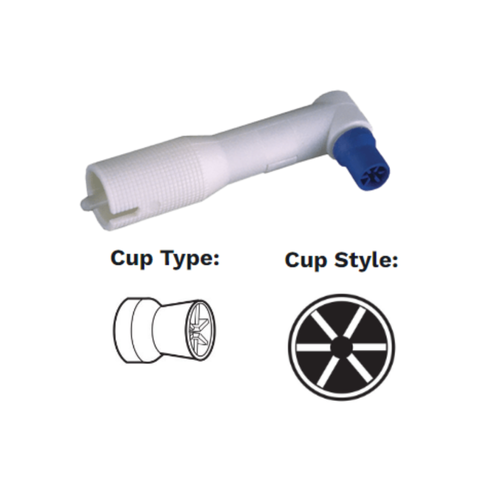 AllPro, Allpro Disposable Prophy Angle Soft Royal Blue Six Webs, 100/Box, 802-100