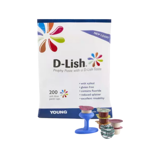 Young, D-Lish® Prophy Paste Fresh Strawberries Coarse Box of 200, 306020