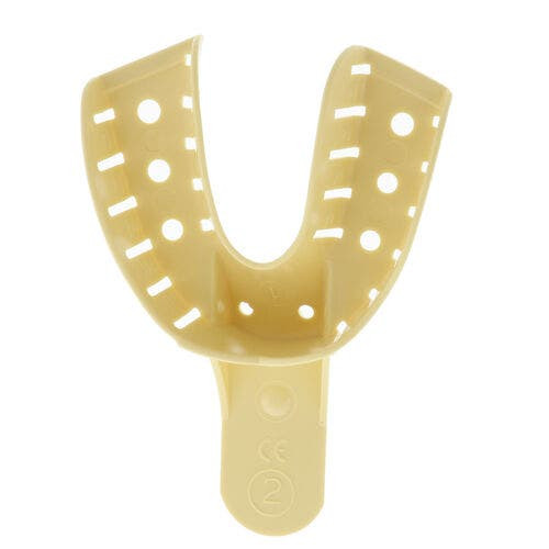 Disposable Impression Trays, Perforated Full, 2, 12/Pkg, Large Lower