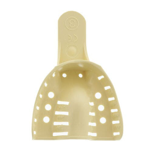 Disposable Impression Trays, Perforated Full, 3, 12/Pkg, Medium Upper