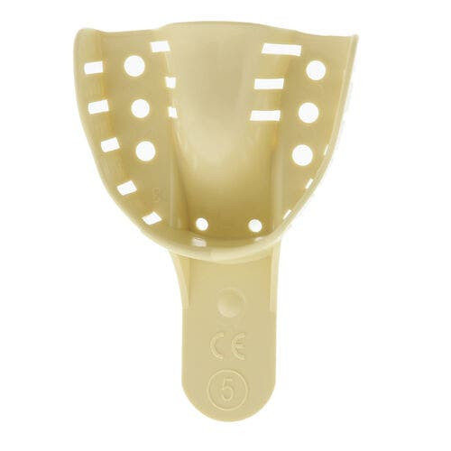 Disposable Impression Trays, Perforated Full, 5, 12/Pkg, Small Upper