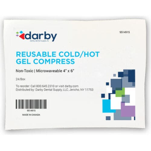 Reusable Cold/Hot Gel Compress, Gel Compress, 4.75" x 6", 48/Case