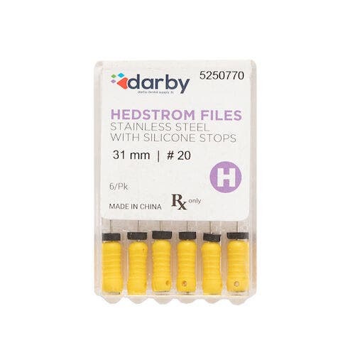Hedstrom Files with Silicone Stops, 31mm, #20, 6/Pkg.