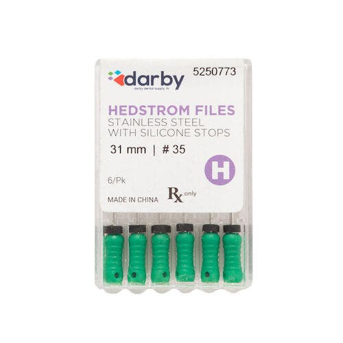 Hedstrom Files with Silicone Stops, 31mm, #35, 6/Pkg.