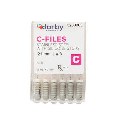 C-File, 21mm, #8, 6/Pkg.