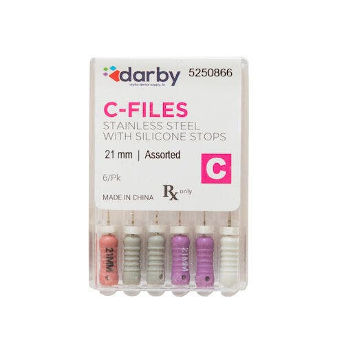 C-File, 21mm, Assorted #06-15, 6/Pkg.