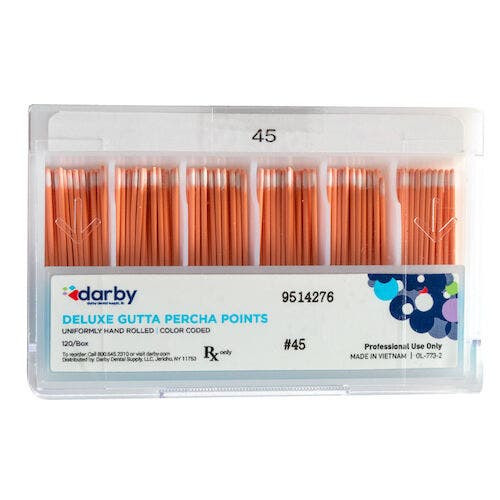 Deluxe Gutta Percha Points, , #45, 120/Box, Compartments