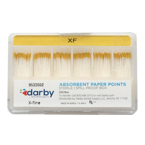 Absorbent Paper Points, , X-Fine, 200/Box