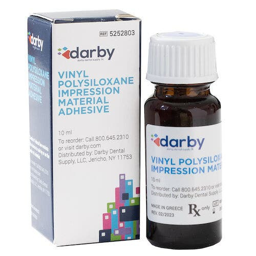 Vinyl Polysiloxane Impression Material Adhesive, 10 mL Bottle
