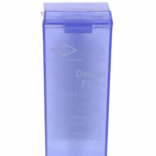 Dental Floss, Nylon, Unwaxed, 200 yd.