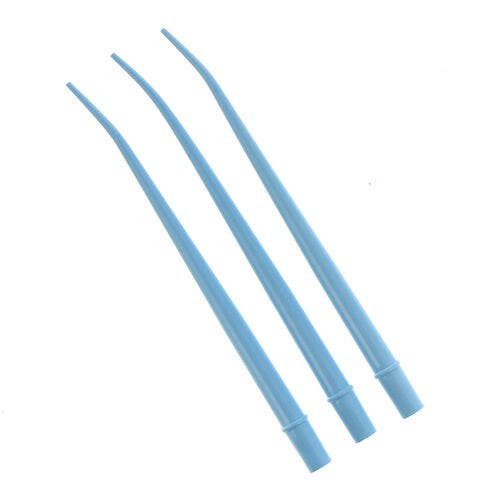 Disposable Surgical Aspirator Tips, 7 3/4" Long, 1/16" Diameter, 25/Pkg, Blue