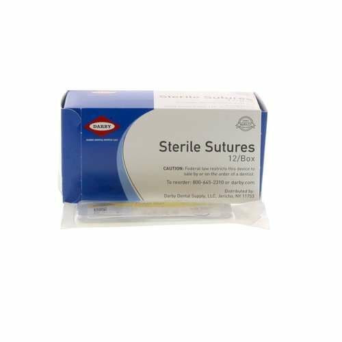 Plain Gut Sutures, 1/2" Reverse, NX-8, 4/0, 12/Box, 18"