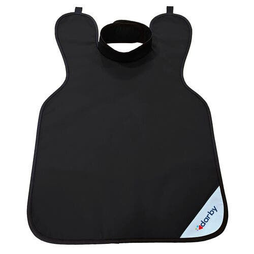 X-Ray Protection Apparel Apron with Collar Adult Leadfree 0.25 LE Black