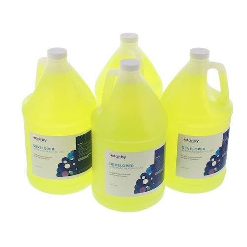 Automatic Processing Solutions for Roller Type, Developer, Gallon, 4/Case