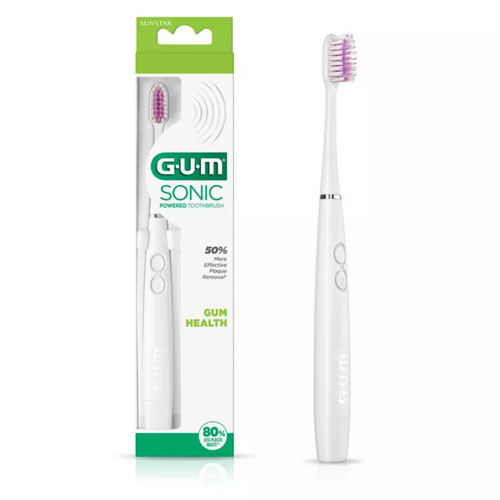 Sunstar, GUM Sonic Power Toothbrush 12/Pk White, 4100UTW