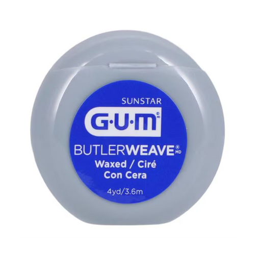 Sunstar, GUM ButlerWeave Floss Waxed 4 Yards Unflavored Patient Size 144/Bx, 1115PQB