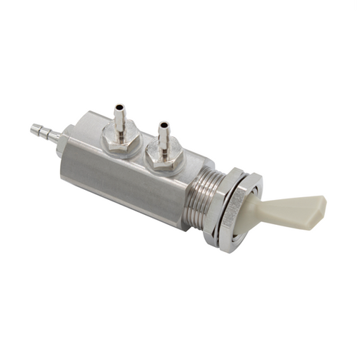 DCI, Toggle Routing Valve, 2-Way, 1/16" Barbs, Gray, 7176