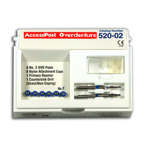 EDS' Accesspost Stainless Steel Refills For Direct/Non-Coping Technique-Blue/Size 2