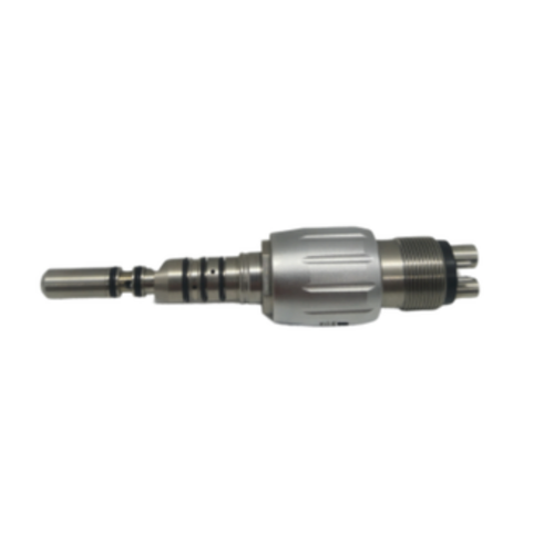 Flight Dental, Flight Kavo Quick Disconnect E-Generator Fiber Optic Coupler, 4 hole Connector -Suitable for Kavo High Speed Handpieces, QC-165K