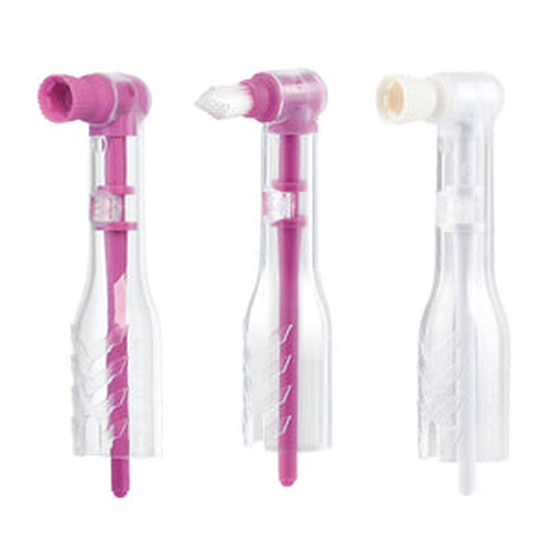 Pac-Dent, Oscillating AntiSplatr Mini Disposable Prophy Angle Soft Cup Pink, 100/Box, ASMS-100