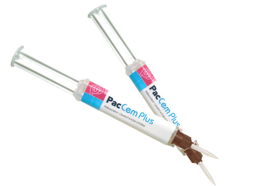 PacCem Plus Permanent Cement, 1 x 6g PacCem Plus Syringe, 15 x Blue Mixing Tips