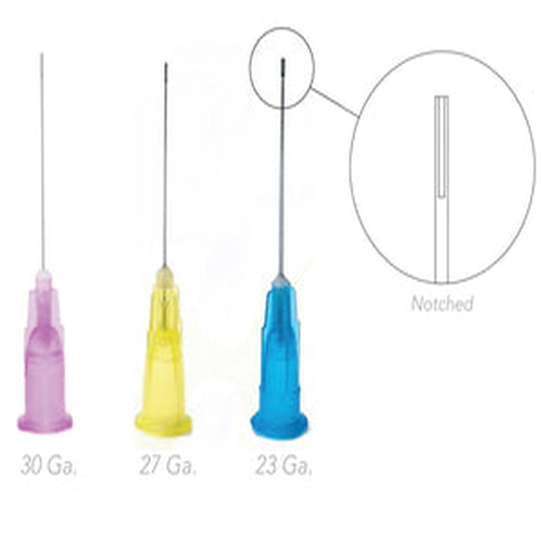 Pac-Dent, Irrigation Needle Tips 23 Ga., notched, Blue, 100/pack, 238