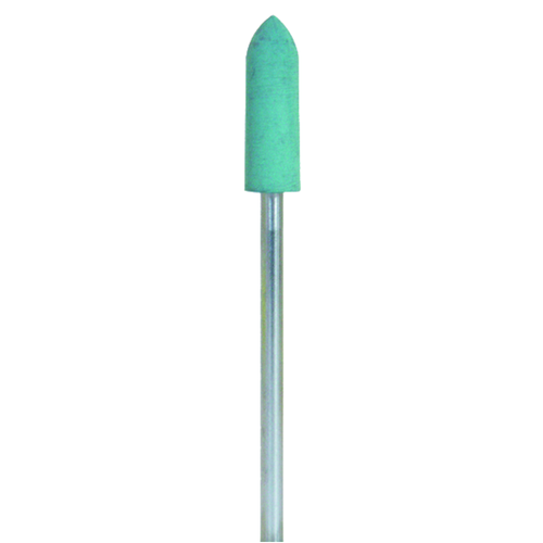 Shofu, Supergreenie Polishers, RA, Super-Polishing, 12/Pack, Pointed Cylinder, Size #0288-RA, ISO #050, 0288