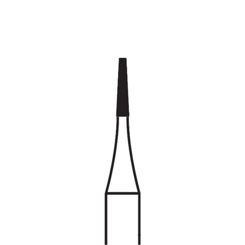 Shofu, Robot Carbide Cutter Burs, HP, Crosscut, 6 Blade Staggered Toothing, # 33, 0.9 mm Diameter, 4.2 mm Length, 6/Pkg, 0667