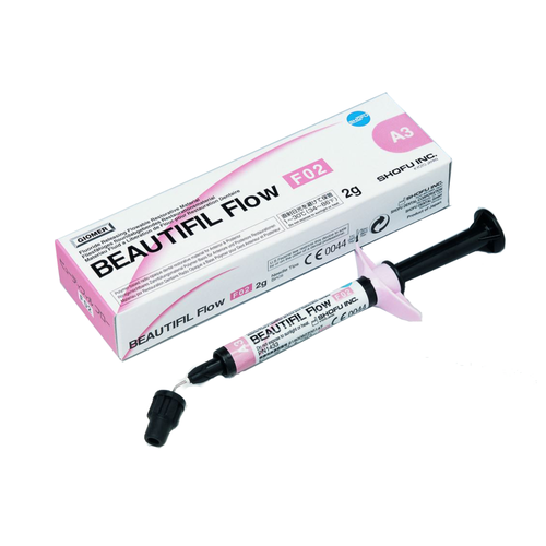 Shofu, Beautifil Flow Flowable Composite Restorative, F02 Low Flow, 2 g Syringe with 5 Needle Tips, A3.5, 1434