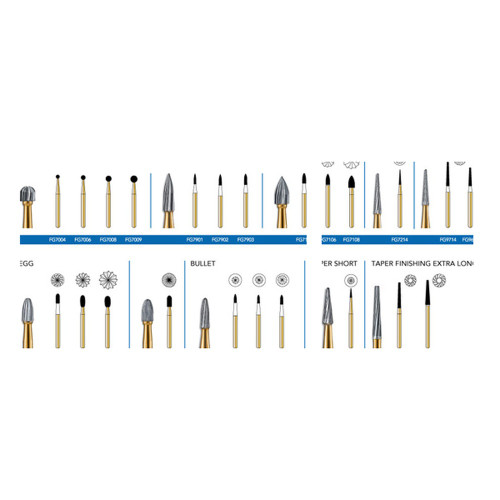 Mark3, Carbide Burs T&F 7902 100/Pack, Cargus, 100-385511