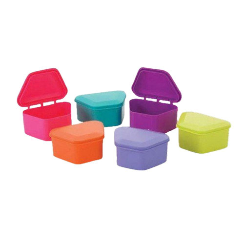 Mark3, Denture Storage Boxes Assorted Colors 1-3/4" Deep 12/bg., 100-5520
