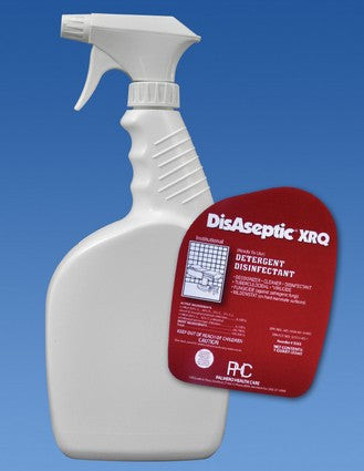 Palmero, DisAseptic XRQ Accessories, Empty Quart Bottle w/Sprayer & DisAseptic XRQ Label, 3508