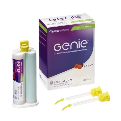 Genie Light Body Standard Set 2x50ml Cartridges & Tips (Dentsply - 77615) - exp. 01/2027
