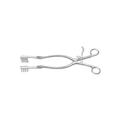 Miltex, Beckman-Adson Retractor 12-1/4 4X4 Sharp 28X29.5mm, 11-684