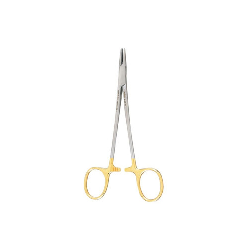Miltex, Baumgartner Needle Holder 5-3/4, TC, Serrated Jaws, 8-40TC