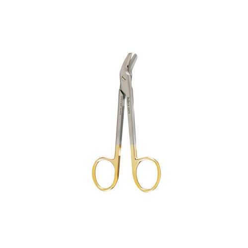 Miltex, Wire Cutting Scissors 4-7/8, TC, Angled, Serrated, 9-124TC