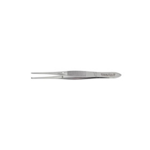 Miltex, Iris Tissue Forceps, 4-1/8, Half Curved, 1X2 Teeth, V918-788